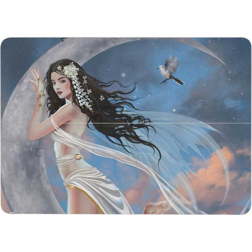 Fairy on Moon with Birds by Nene Thomas Surface Laptop Studio Skin